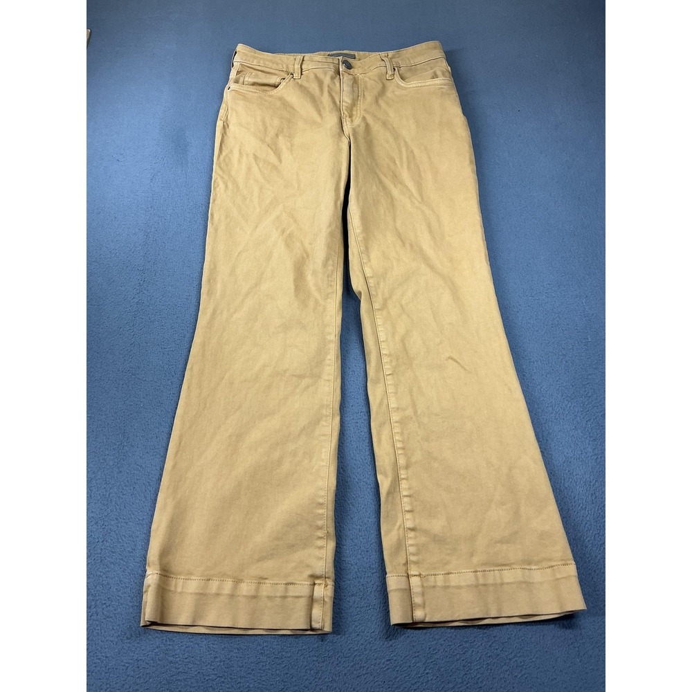 KUT From The Kloth Jeans Womens 8 Yellow Kelsey High Rise Ankle Flare Denim Boho